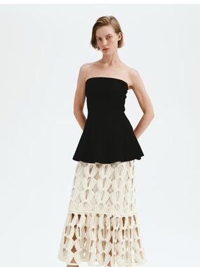 H&M CROCHET-LOOK SKIRT